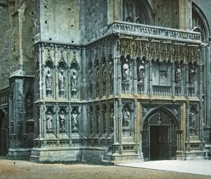 Südwestportal, Kathedrale von Canterbury, um 1890
