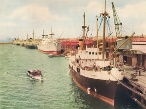 South Wharf, Fremantle, um 1947 von Unbekannt