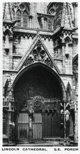 Südostvorhalle, Lincoln Cathedral, um 1920er Jahre von Unbekannt
