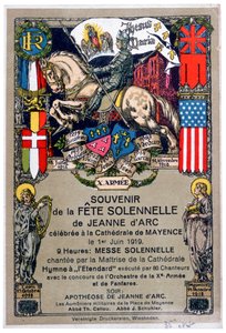 Souvenir eines Festes zu Ehren von Jeanne d