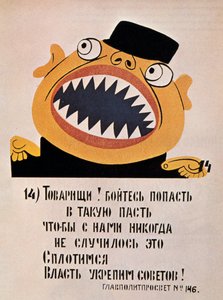 Sowjetisches politisches Plakat, 1921