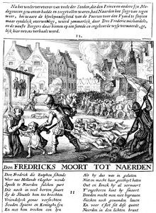 Spanische Truppen zünden Gebäude an und massakrieren während der spanischen Herrschaft in den Niederlanden, 1567-73