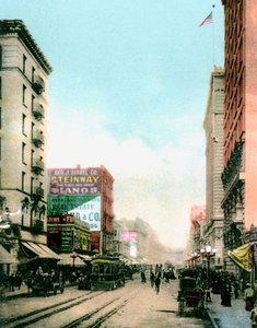 Spring Street, Los Angeles, Kalifornien, USA, um 1900 von Unbekannt
