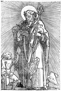 St. Antonius der Große, ägyptischer Asket von Unbekannt