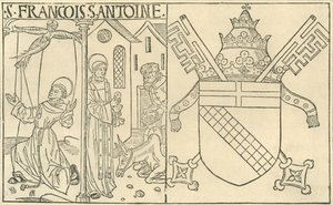 St. Franziskus von Assisi und Antonius von Padua, 1915 von Unbekannt