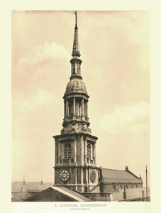 St Leonard, Shoreditch, Der Kirchturm, Mitte bis Ende 19. Jahrhundert