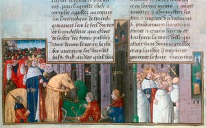 St. Louis kehrt nach Paris zurück und St. Louis unter den Priestern, Mitte des 13. Jahrhunderts, 15. Jahrhundert von Unbekannt