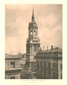 St. Magnus, London Bridge, Der Kirchturm, Mitte bis Ende des 19. Jahrhunderts