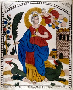 St. Margareta oder Marina von Antiochia, frühchristliche Märtyrerin des 4. Jahrhunderts von Unbekannt