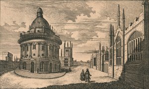 St. Marys Kirche & Radcliffe Bibliothek in Oxford, 18. Jahrhundert