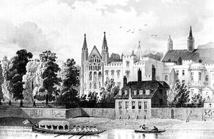 St. Stephens Kapelle und das Sprecherhaus, Westminster, London, 1834 ca. 1905 von Unbekannt