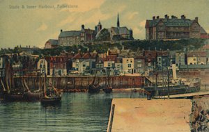 Stade & Innerer Hafen, Folkestone, spätes 19. - frühes 20. Jahrhundert