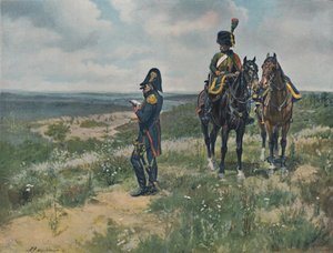 Stabsoffizier bei der Erkundung, 1896 von Unbekannt