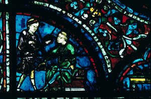 Buntglasfenster, Kathedrale von Chartres, Chartres, Frankreich