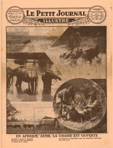 Beginn der afrikanischen Jagdsaison, 1931 von Unbekannt