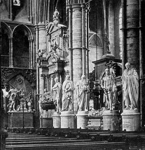Staatsmänner-Ecke, Westminster Abbey, London, frühes 20. Jahrhundert von Unbekannt