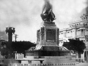 Statue von Don Jose de la Luz Caballero, 1912, 1920er Jahre von Unbekannt
