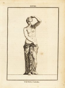Statue der Venus Celeste, römische Göttin der Liebe, Schönheit, Sexualität und Fruchtbarkeit