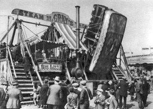 Dampfyacht, eine Jahrmarktsattraktion am Feiertag auf Hamstead Heath, London (1926-1927)