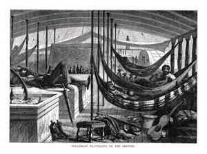 Dampfschiff auf dem Orinoco, Südamerika, 1877
