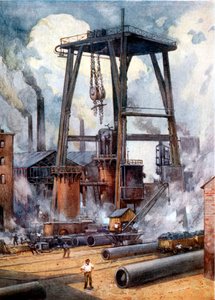 Stahlwerke, ca. 1925 von Unbekannt