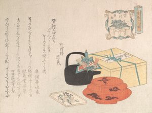 Stillleben, Design von Yogoyomi, Bildkalender, 1816 von Unbekannt