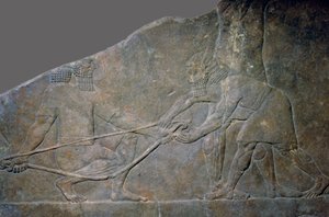 Steintafel aus dem Nordpalast von Assurbanipal, Ninive
