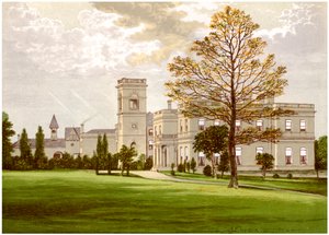Stowlangtoft Hall, Suffolk, Heim der Familie Wilson, um 1880