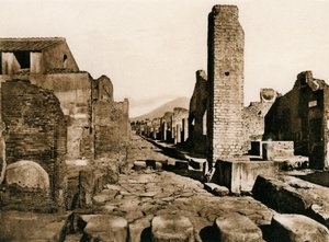 Strada Stabiana, Pompeji, Italien, um 1900er von Unbekannt