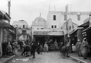 Straßenszene, Rabat, Marokko, ca. 1920er-1930er