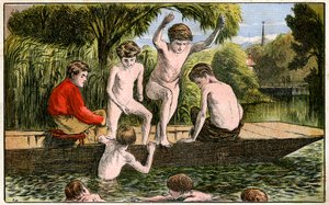 Schwimmen, 19. Jahrhundert