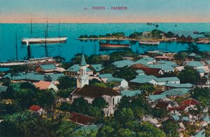 Tahiti. Papeete, um 1920