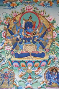 Tibetische tantrische Göttin. Kopan-Kloster, Kathmandu, Nepal