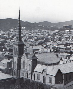 Te Aro, von der Terrasse, Wellington, spätes 19. - frühes 20. Jahrhundert