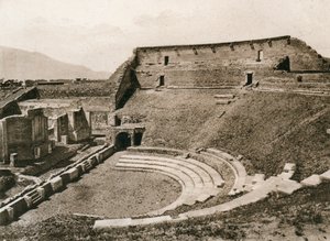 Teatro tragico, Pompeji, Italien, um 1900er Jahre