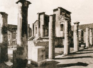Tempel der Isis, Pompeji, Italien, um 1900