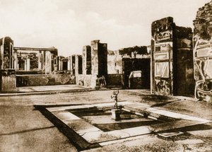 Tempel des Apollo, Pompeji, Italien, um 1900er Jahre