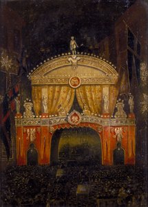 Temple Bar beleuchtet für die Hochzeit des Prinzen von Wales, 11. März 1863 von Unbekannt