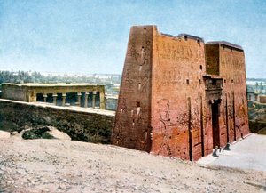 Tempel des Horus, Edfu, Ägypten, 20. Jahrhundert von Unbekannt