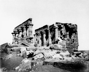 Tempel von Maharrakah, Nubien, Ägypten, 19. Jahrhundert