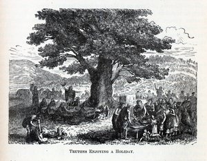 Teutonen genießen einen Feiertag, 1882 von Unbekannt