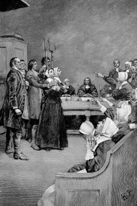 Der Prozess einer Hexe, Amerika, 17. Jahrhundert, 1882