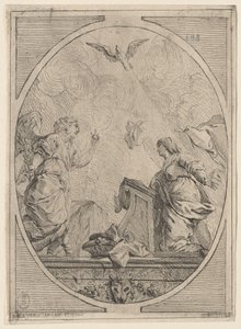 Die Verkündigung, ca. 1730 von Unbekannt