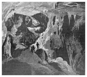 Die Arch-Höhle nach Norden blickend, Jenolan-Höhlen, New South Wales, Australien von Unbekannt