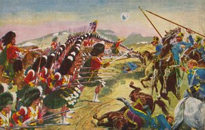 Die Argyll & Sutherland Highlanders. Die dünne rote Linie bei Balaclava, 1854, 1939 von Unbekannt
