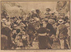 Die Ermordung von Erzherzog Franz Ferdinand von Österreich und seiner Frau in Sarajevo, 28. Juni 1914