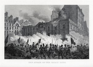 Der Angriff auf den Palast Royal, 1882 von Unbekannt