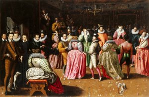Der Ball am Hofe von Heinrich III. von Frankreich, 1575-1600