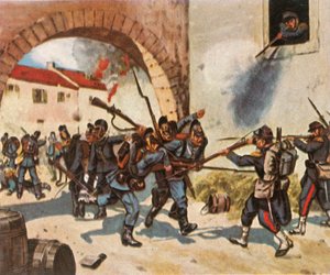 Die Schlacht von Sedan, 1. September 1870