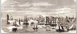 Die Schlacht von Sinop am 30. November 1853, Mitte des 19. Jahrhunderts von Unbekannt